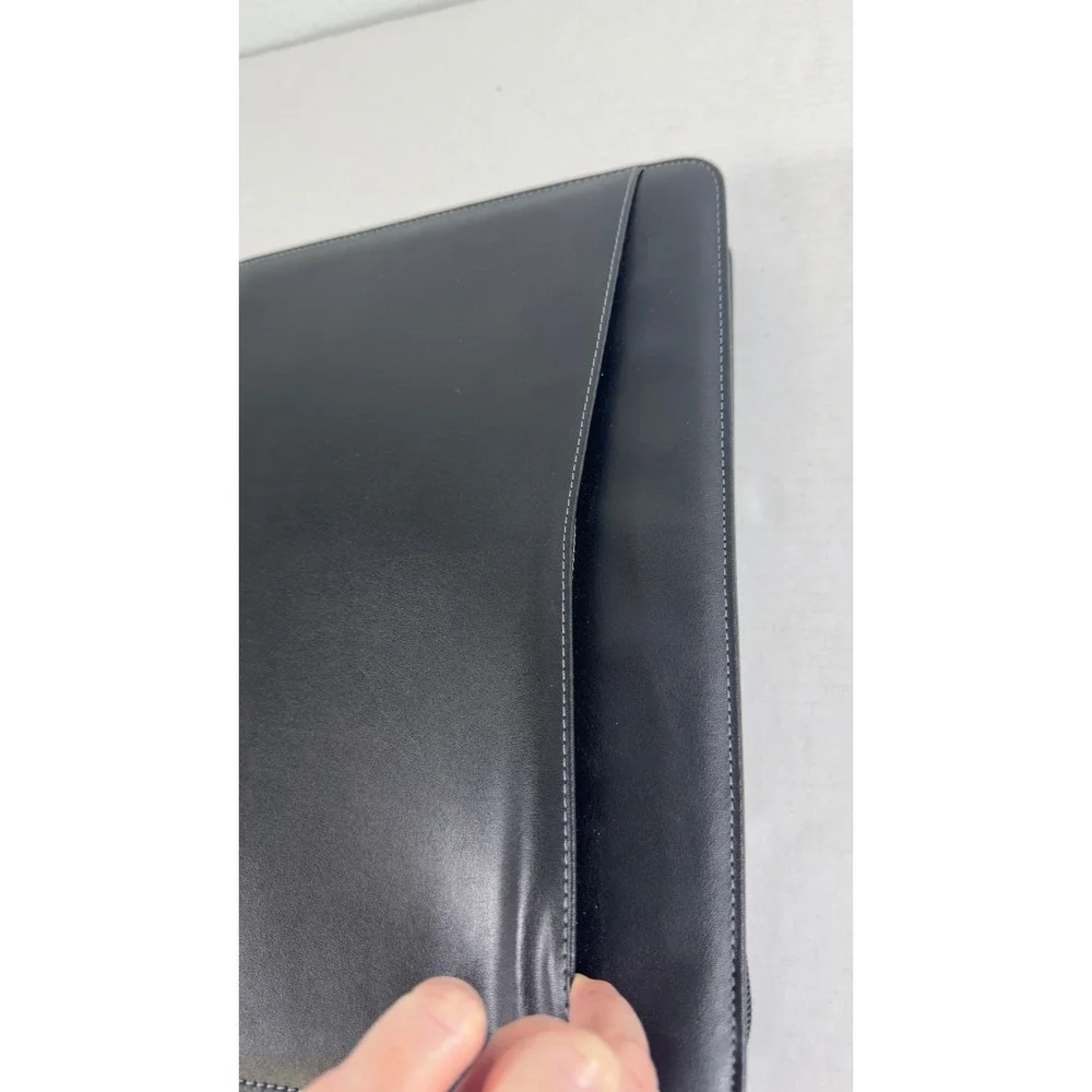 Mastery Prestige Portfolio Organizer Unisex Large Black Zip Padfolio